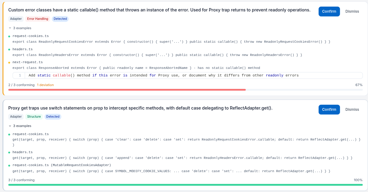 Convention Detection