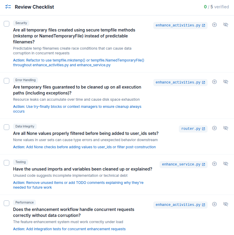 Octokraft PR Review showing risk assessment and code analysis